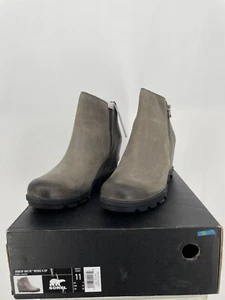 Sorel Womens Joan Of Arctic Wedge II Zip Bootie 11 Leather Waterproof NL3364-052 - Picture 1 of 5