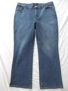 NY&Co jeans stretch straight bootcut 16P mid rise MINT - Picture 1 of 4