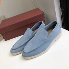 Classic Suede Slip-On Flat Casual Shoes Lazy Loafers Piana Men's Shoes