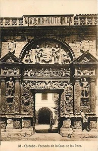 Postal CÓRDOBA ESPAÑA Fachada de la Casa de los Páez - Imagen 1 de 2