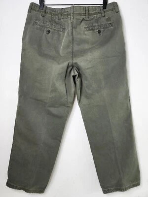 Timberland Pants Mens 38x29 Cotton Green Hiking Flat Front Relaxed Fit Chino - Image 1 of 4