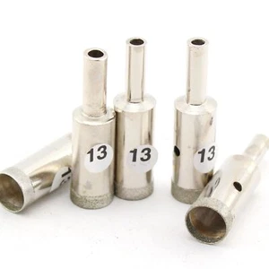 5 Stck. 1/2 Zoll 13 mm Diamantbohrer Bit Lapidar Lochsägen Dünne Felge 0,5 mm für Edelstein - Bild 1 von 9