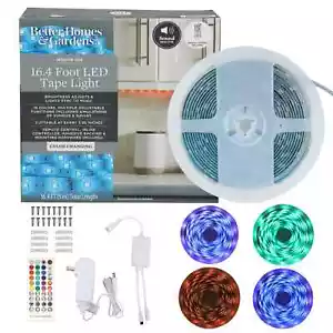Better Homes & Gardens Sound Reactive Tape Light 16.4 ft Customize Indoor LED - Picture 1 of 5