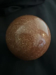 Orange sandstone crystal sphere comes with stand- free shipping - Picture 1 of 3