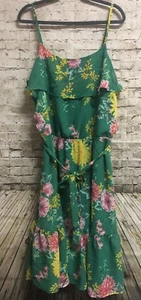 The Childrens Place Green Floral Youth Plus Size Dress XXL - Picture 1 of 8
