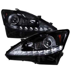 06-09 Lexus IS250 IS350 Smoked Projector Headlights DRL Switchback Turn Signal - Picture 1 of 4