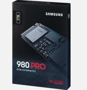 New Samsung 980 PRO 1TB Internal Gaming SSD PCIe Gen 4 x4 NVMe M.2 2280 - Bild 1 von 2