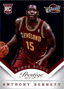 2013-14 Prestige Bonus Shots Silver #161 Anthony Bennett - NM-MT