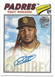 2023 Topps Archives 77FF-ER Eguy Rosario RC Fan Favorites Autograph Padres - Bild 1 von 2