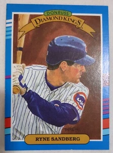 1990 Leaf Ryne Sandberg #14 ERROR&INK MISPRINT CARD MINT COND - Picture 1 of 3
