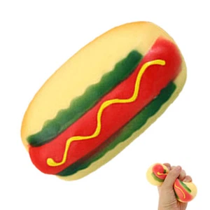 Squeeze Toy Hot Dog Wurst weich sensorisch dehnbar Zappelspielzeug Stressabbau Spielzeug - Bild 1 von 10