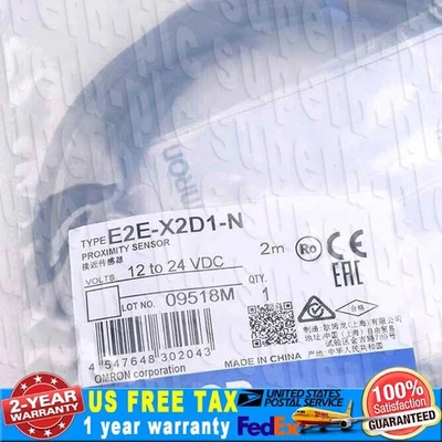 1PC New Omron E2E-X2D1-N Proximity Switch Sensor E2E-X2D1N In Box US Free TAX - Image 1 of 4