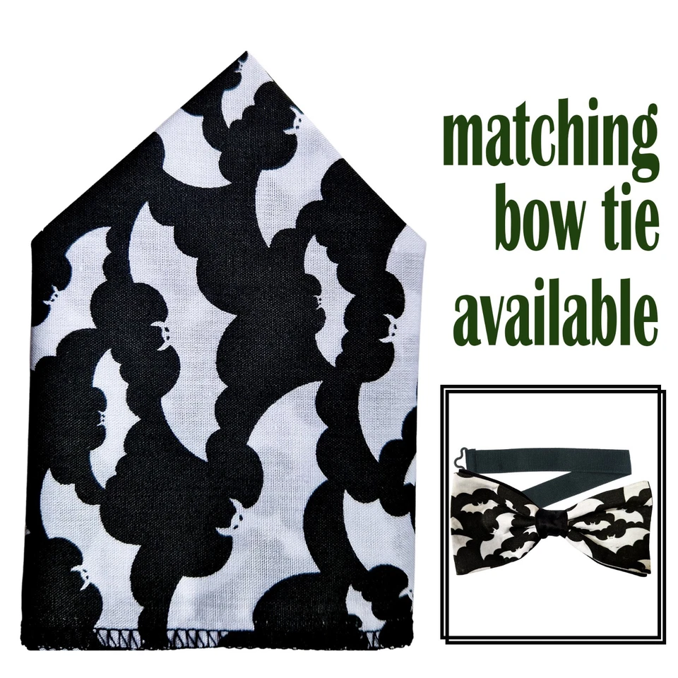 Bolso de morcego quadrado e gravata borboleta casamento formatura festa de ano novo Natal Halloween - Imagem 1 de 1