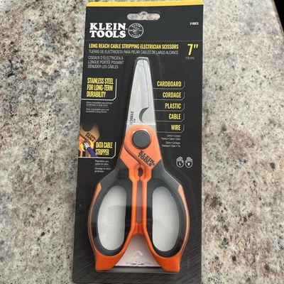 Ножницы электрика для зачистки кабелей длиной 7 дюймов Klein Tools 2100CS - Изображение 1 из 4