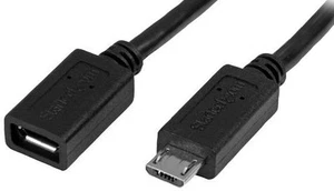 STARTECH - Micro USB Verlengkabel 0,5m - Afbeelding 1 van 1