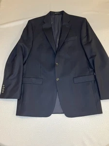 Ralph Lauren Suit Jacket 100% Wool Mens 42L Navy Blue Classic Fit Lauren - Picture 1 of 11