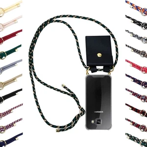 Custodia per Samsung Galaxy J7 J6 J5 J4 Plus J3 cellulare catena collana cover case - Foto 1 di 41