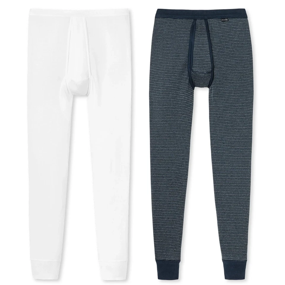 Schiesser Uomo Mutande Lungo - Originale a Costine, Lungo Johns, 1 2 3 4 Pacco - Immagine 1 di 1