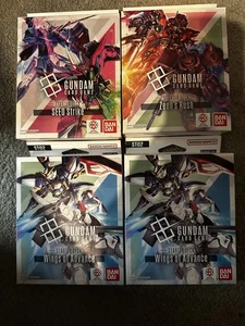 JUEGO DE CARTAS GUNDAM TCG JUEGO DE CARTAS JUEGO DE CUATRO ST02 x2 ST03 ST04 INGLÉS - Imagen 1 de 1
