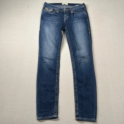 Big Star Jeans Womens 27r Maddie Skinny Contrast Stitched Western Low Rise Denim - Image 1 of 4