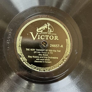 78 RPM Record Very Thought Of You Ray Noble Rare Al Bowlly Dance Jazz Victor VG+ - Imagen 1 de 5