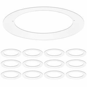 Luxrite 12-Pack White Goof Trim Ring for 4 Inch Recessed and Fixtures Lights - Picture 1 of 6