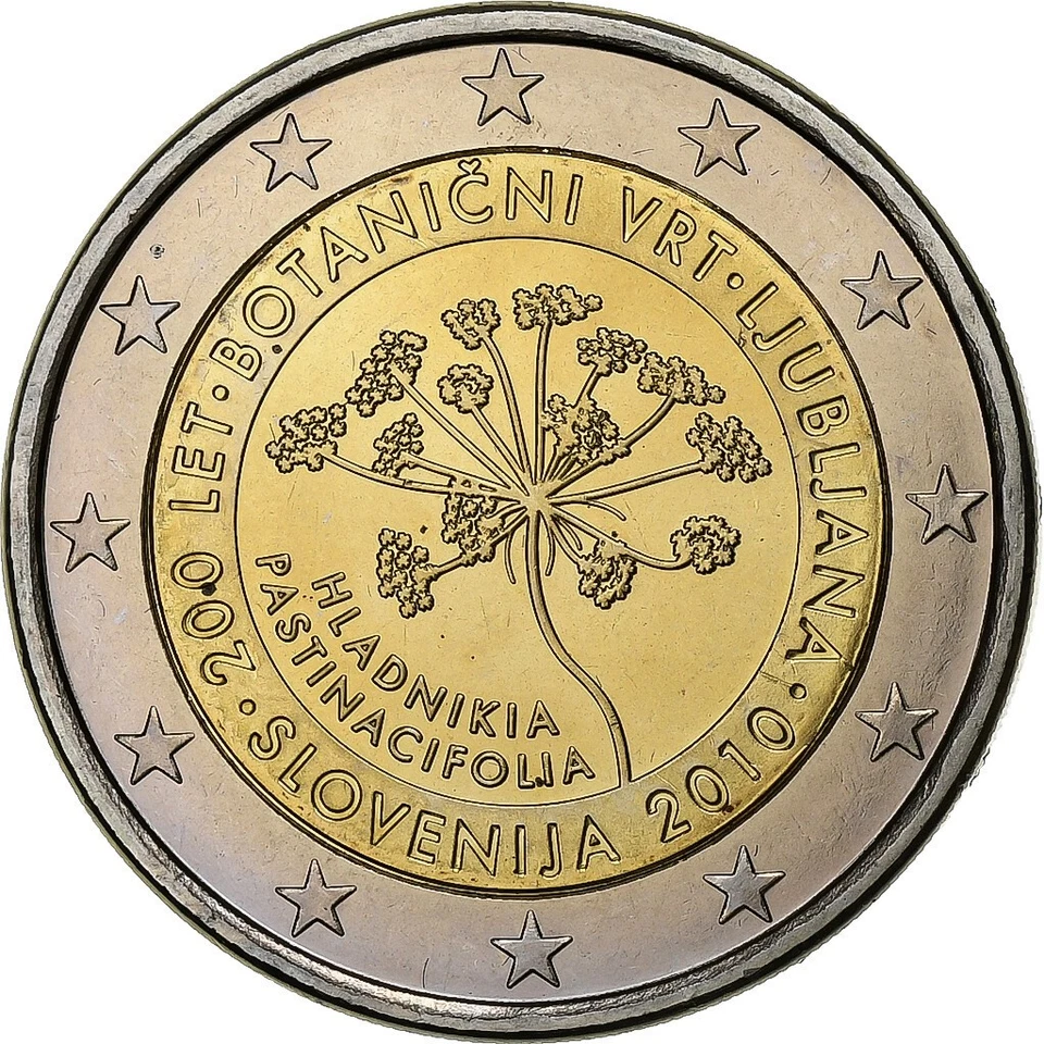 🇸🇮 2010 – Slovénie – 2 euro – Jardin botanique de Ljubljana – UNC - Photo 1/1