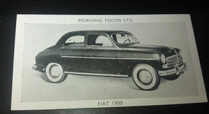 1953 FIAT 1900  Orig Cereal Trading Card - Picture 1 of 2