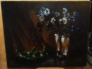 Vintage original Paul Toron oil on canvas painting signed - Picture 1 of 2