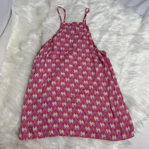Banana Republic Milly Collection Mezcla de Seda Sin Mangas Top-Halter-Rosa, XS - Imagen 1 de 4