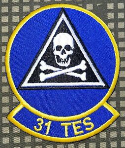 USAF 31 TES Test & Evaluation Squadron Patch Hook & Iron-On Repro New A545