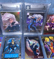 BLACK CAT Marvel cards Collection ROYAL FOIL 2017 Fleer Ultra Spider-Man BGS 🔥 