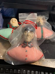 1990 HAMILTON GIFTS THREE STOOGES SET CHRISTMAS ORANMENTS SET - Picture 1 of 1