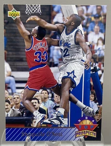1992-93 Upper Deck #474 Shaquille O'Neal Top Prospects Magic Rookie Card NM/MT - Foto 1 di 2