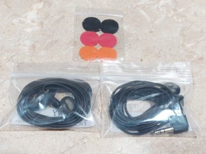 2 NEW Black Stereo Ear Buds Earphones Sony Brand & Unbranded - Picture 1 of 3