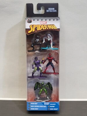 Jada Nano Metalfigs Spider-Man Paquete de 5 Marvel Comics Spider-Gwen Duende Verde Nuevo Foto 1 de 4