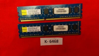 2x Elixir M2F2G64CB88B7N-CG (2GB, PC3-10600 (DDR3-1333), DDR3 Sdram, 667 MHZ, - Image 1 of 2