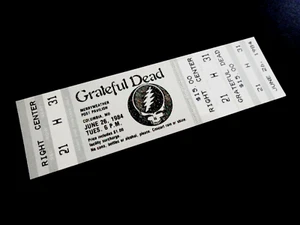 Grateful Dead Ticket Merriweather Post Pavilion Maryland MD 26.06.84 26.06.1984 - Bild 1 von 12