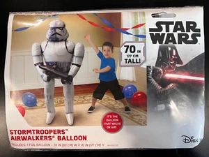 Star Wars Stormtrooper Airwalkers 70" XL Mylar Foil Balloon Party Decoration NIB - Picture 1 of 3
