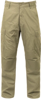 Pantalones Pantalones de Carga Caqui Sólidos Militares Rip-Stop BDU Fatiga Foto 1 de 4