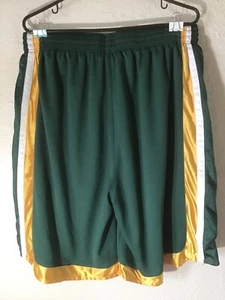 SEATTLE SUPER SONICS Shorts NBA Adidas GREEN MEN XL? LARGE? KEMP PAYTON DURANT - Picture 1 of 3