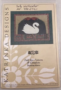 Weihnachten Schwan Quilt Muster von Kathy Boudreau für Katrinka Designs 25,5”x31” - Bild 1 von 2