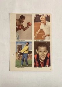 FLOYD PATTERSON RC 1960 HEMMETS ROOKIE CARD UNCUT SHEET - Picture 1 of 5