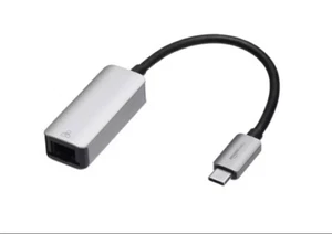 AMAZON BASICS ETHERNET ADAPTER - Aluminum USB 3.1 Type-C to RJ45 Gigabit - Picture 1 of 1