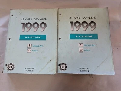 1995 Pontiac Grand Am Buick Skylark & Olds Achieva OEM Service Manual 2 Vol. Set - Image 1 of 4