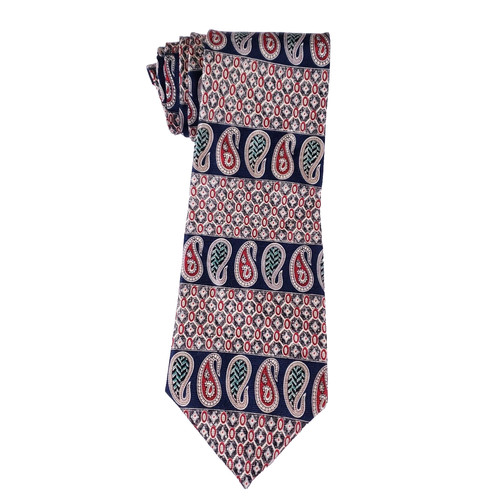 Cravatta Givenchy Monsieur Paisley stampa geometrica cravatta preppy abbigliamento uomo designer
