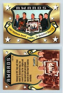 Backstreet Boys Black & Blue #2/10 Awards 2000 Winterland Trading Card