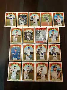 Juego de (17) equipos base Topps Heritage Chicago Cubs 2021 Báez Schwarber Contreras - Imagen 1 de 1