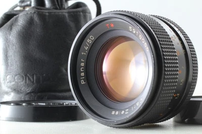 [EXC+5 w/ Pouch] Contax Carl Zeiss Planar 50mm f/1.4 T* AEJ MF Lens CY Mount JPN - Image 1 of 4