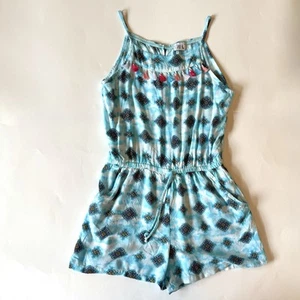 Joey B by Joe Benbasset Girls Cute Blue Summer Romper Shorts size L NWT - Picture 1 of 7